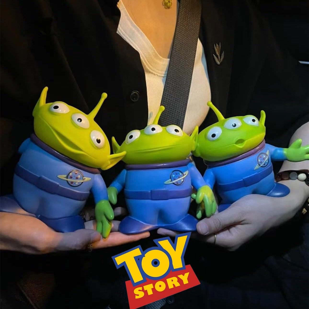 Brinquedo Toy Story Disney Woody Buzzlightyear Alienígenas Verdes de 15CM Boneco Colecionável Anime para Crianças de Presente