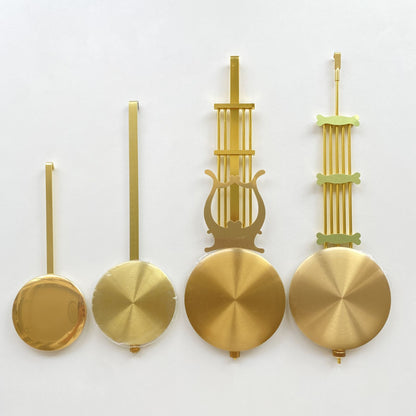 Quartz Clock Swing Metal Pendulum Bob Hammer Gold DIY Grandfather Wall Clock Repair Kits
