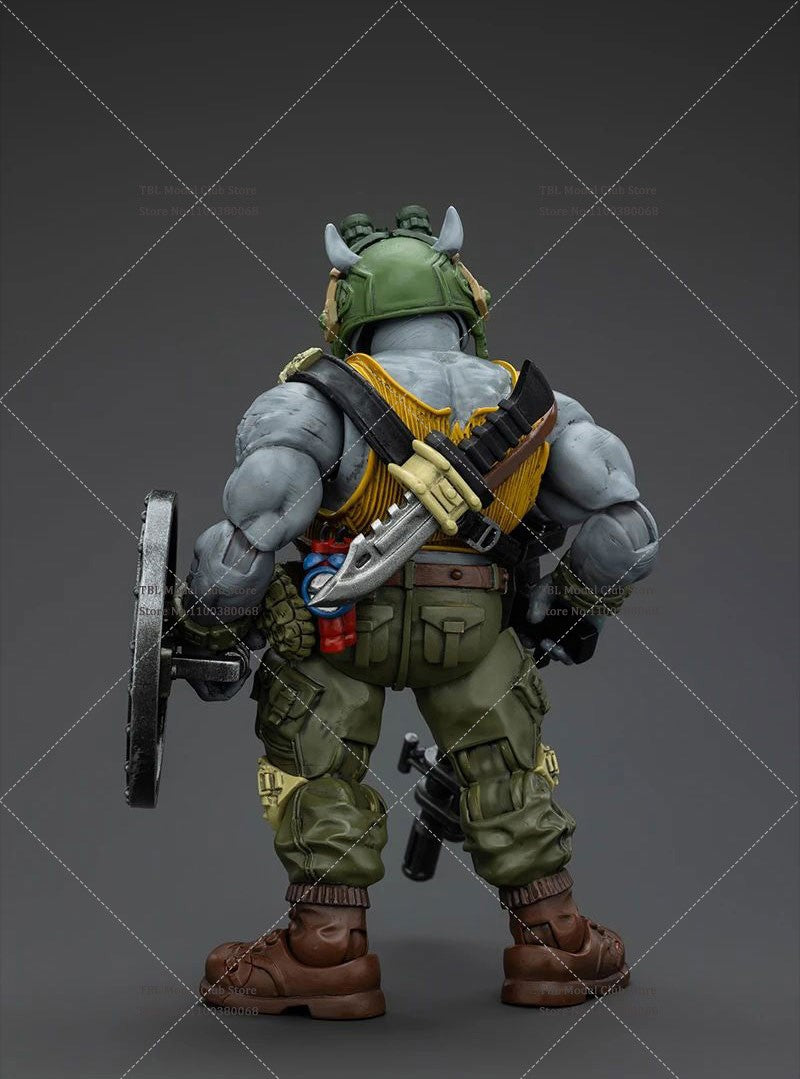 Original JOYTOY TMNT 1/18 Coleção Rocksteady&Beebop Conjunto Completo Boneco de Ação Soldado 11.5cm