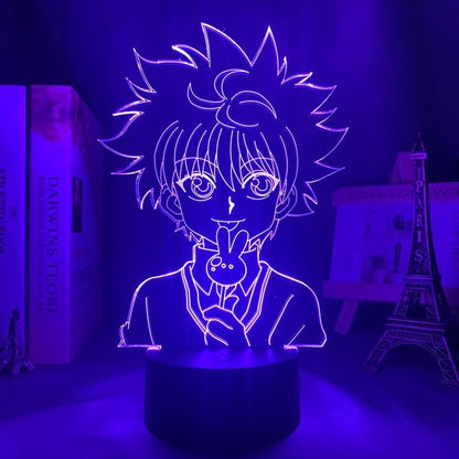 Anime 3D Lamp Killua Hunter X Hunter Killua Led Light Hxh Led Night Light Gift Acrylic Neon Cute Children's Bedroom Decoration