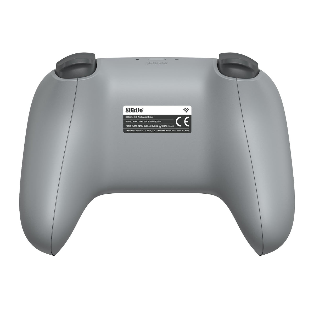 8BitDo 64 2.4G Wireless Controller for Original N64 / Analogue 3D / Windows PC, Retro Gamepad Low Latency (Grey)