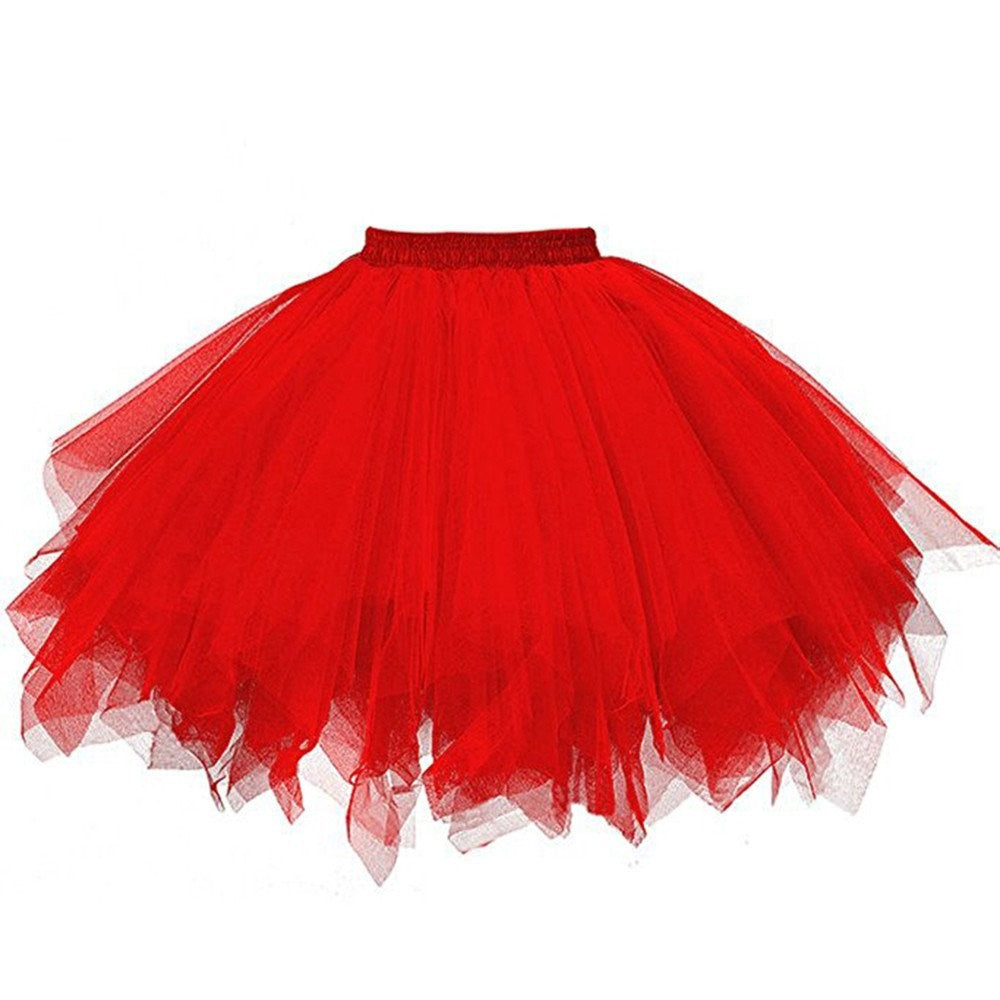Tulle Skirt Women's Tutu Skirt 50s Rockabilly Petticoat for Carnival Costumes Tutu Underskirt Dance Skirt Ballet Skirt Cosplay