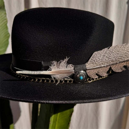 A52E Denims Styles Wool Felted Hat Breathable Warm Hat Light weight Soft Hat