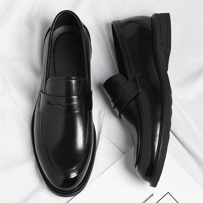 Men's Formal Leather Loafers Italian Style Slip-on  Stylish Elegant Business Shoes Comfortable Lightweight Office Dress Shoes