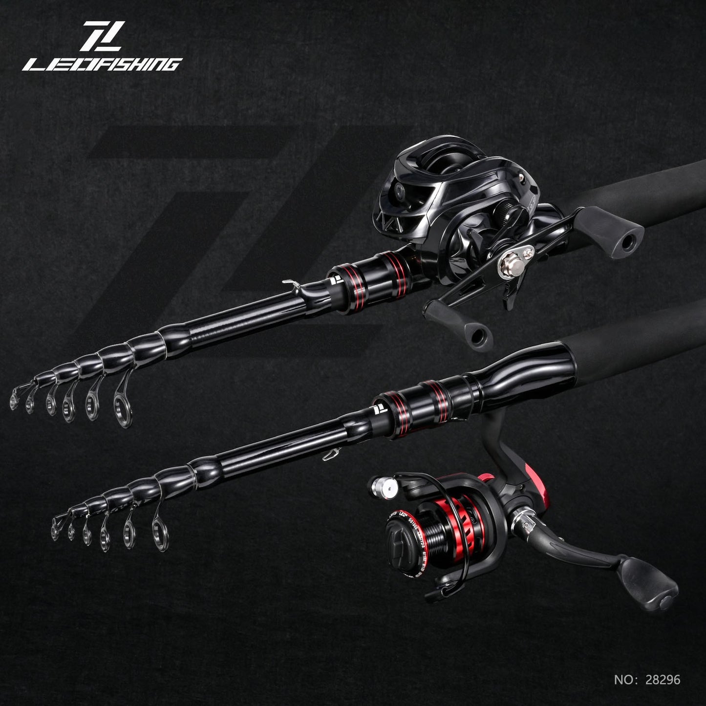 Casting Fishing Rod Carbon Fishing Rod Camping Fishing 4-6 Guides Compact Collapsed Size Fast Action Fishing Rod