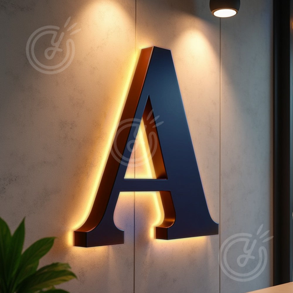 House Name Sign Outdoor House Name Plaque Custom Metal Sign Illuminated Led Traditional House Name Sign Villa Martina Logo