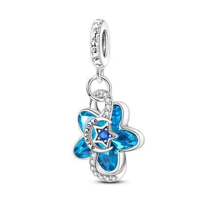 Pingente Charm Libélula Tema Primavera Prata Esterlina 925 Borboleta Flor Pendente Compatível com Bracelete Colar Joias DIY