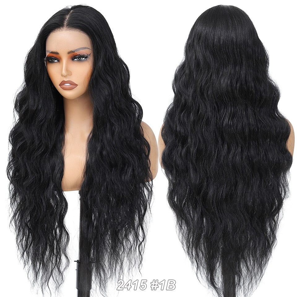 13X4 Lace Frontal Synthetic Body Wave Wigs Ombre Brown Heat Resistant Fiber Blond Swiss Transparent Lace Front Wigs For Women