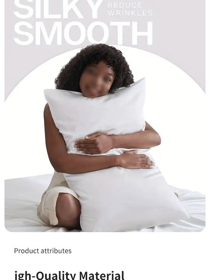 1pcs Pillowcase for Hair and Skin, Silk Satin Pillowcase Pillow Cases Set of Silky Pillow Cover with Envelope Closure