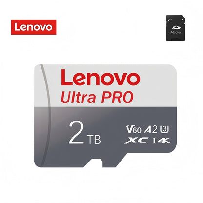 Cartão de Memória Micro SD de Alta Velocidade Lenovo 2TB 1TB 512GB 256GB ATÉ 100MB/s U3 128GB Cartão TF para Adaptador de Leitor de Cartão USB Micro sd