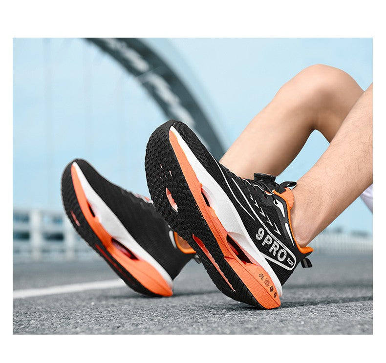 Tênis Esportivo de Corrida Placa de Carbono Especializada Maratona Amortecimento a Ar Masculino Respirável Leve Feminino Confortável Antiderrapante
