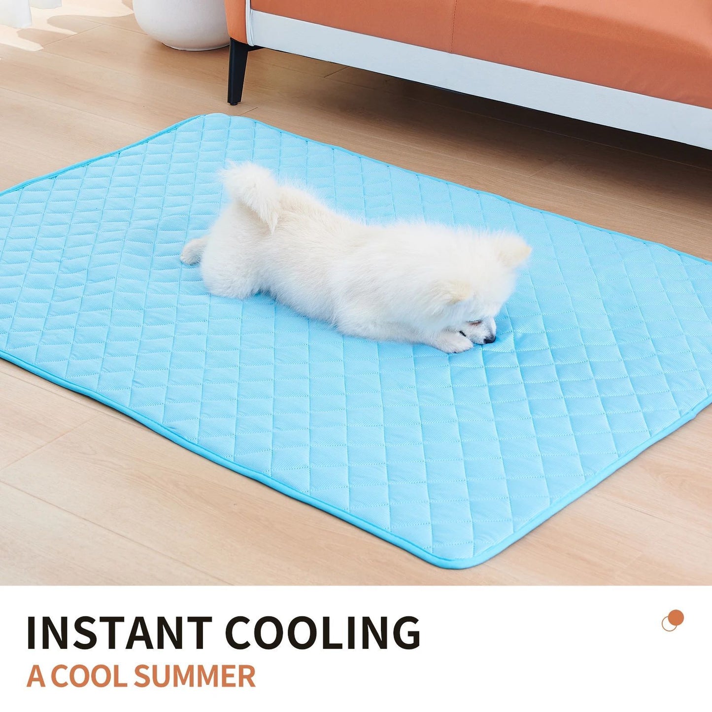 Tapete Gelado para Cães Cama para Pets Verão Tapetes para Cães Gatos Cobertor Sofá Respirável Lavável 8 Tamanhos para Cães Pequenos Médios Grandes Filhotes