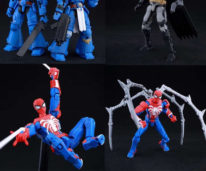 Boneco de Ação Multiarticulado 3D Impresso Dummy13 Homem-Aranha 9L3D Colecionável Marvel com Braços Articulados Boneco para Animação Stop Motion