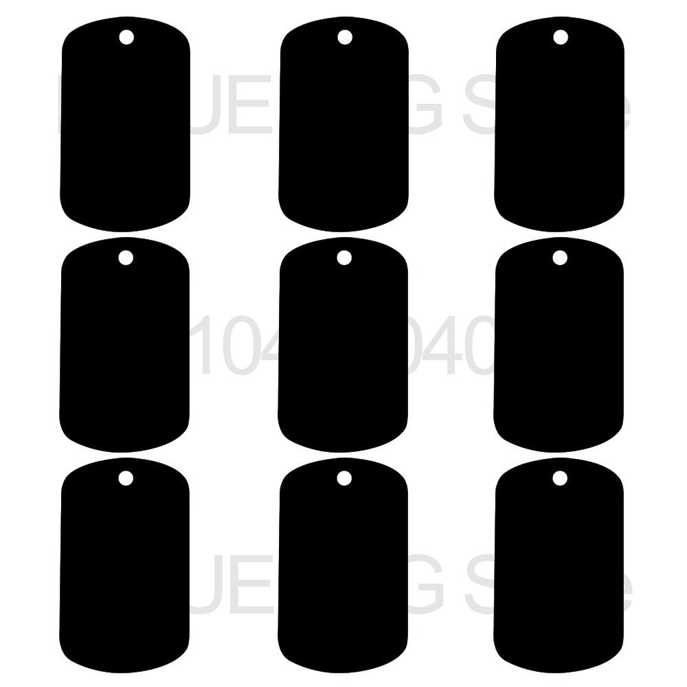Wholesale 100Pcs Stamping Blanks Aluminum Tags Nameplate Engraving Keychain Crafts Military Tag Dog ID Tags Personalized Signs