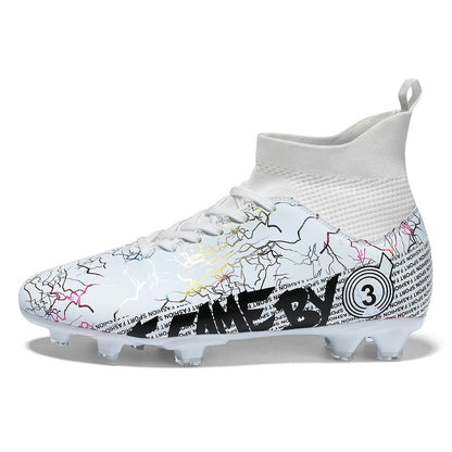 New Football Boots For Man, High Top FG/TF Soccer Shoes High Quality Kids Anti-Slip Grass Training Soccer Cleats Wide Size 31-48