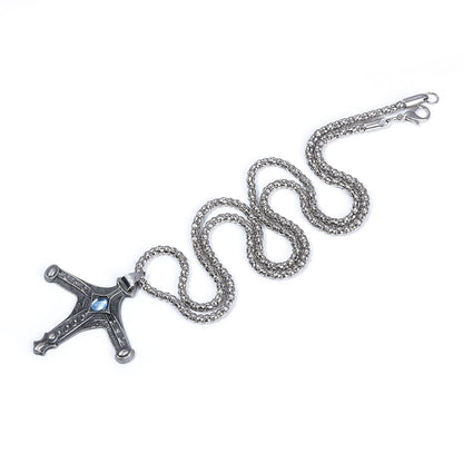 Colar Bloodborne Espada Hunter Badge Gehrman Cruz Edict Pingente Colares para Mulheres Homens Acessórios de Joias Presentes