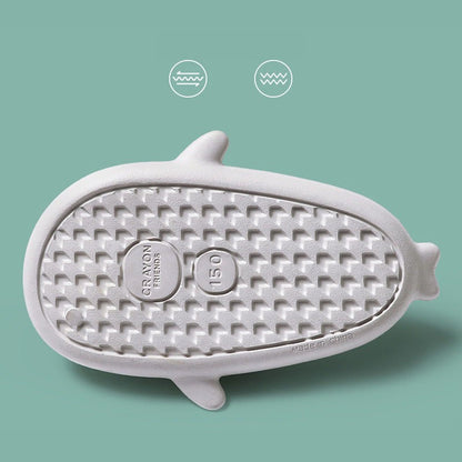 Children Slippers Cartoon Shark Sandals Summer Boys Girls Baby Kids Shoes Soft Sole Anti-Slip