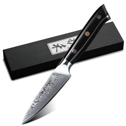 TURWHO Chef Knife 1-5 PCS Kitchen Knives Set 67 Layer Damascus Steel Japanese Nakiri Santoku Cleaver Slicing Bread Utility Knife