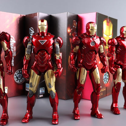 ZD Toys Homem de Ferro Série Articulado MK1 MK2 MK3 MK4 MK5 MK6 MK7 MK42 MK43 MK50 Boneco de Ação do Filme 7 Polegadas Bonecas Mark