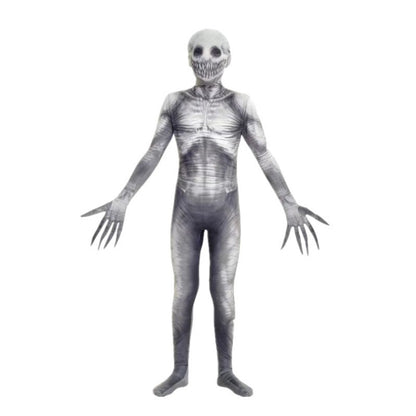 Halloween Cosplay Costume Skeleton Jumpsuit Monster Bodysuit Adult Kids Horror Style Cosplay Garment