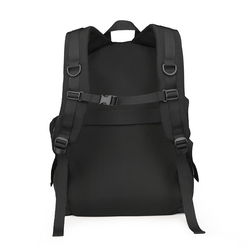 Mochila Masculina Simples e Moderna - Grande Capacidade, Compartimento para Laptop, Vários Bolsos, Ideal para Estudantes e Viagens