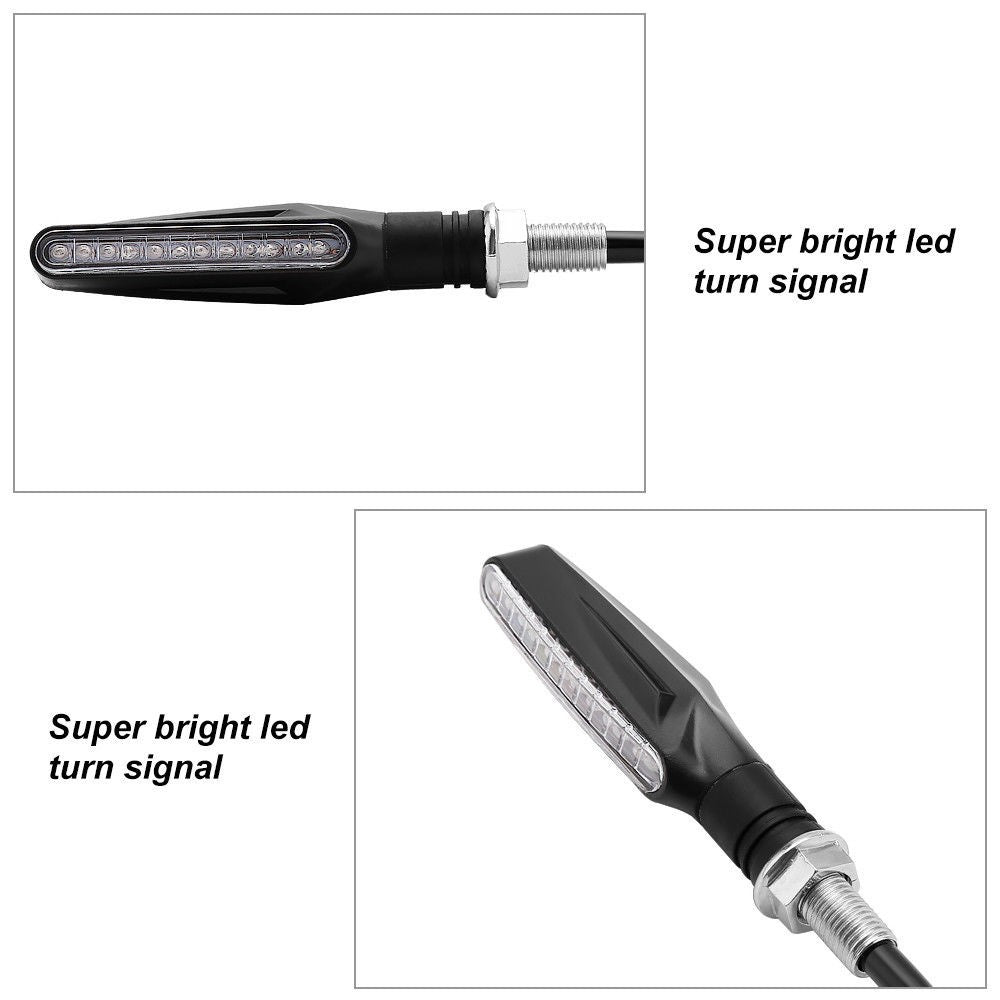 1/2/4pcs LED Motorbike Lampe LED Turn Signal Light Super Bright Amber Flasher Light Universal Motorcycle Turn Signal Indicator