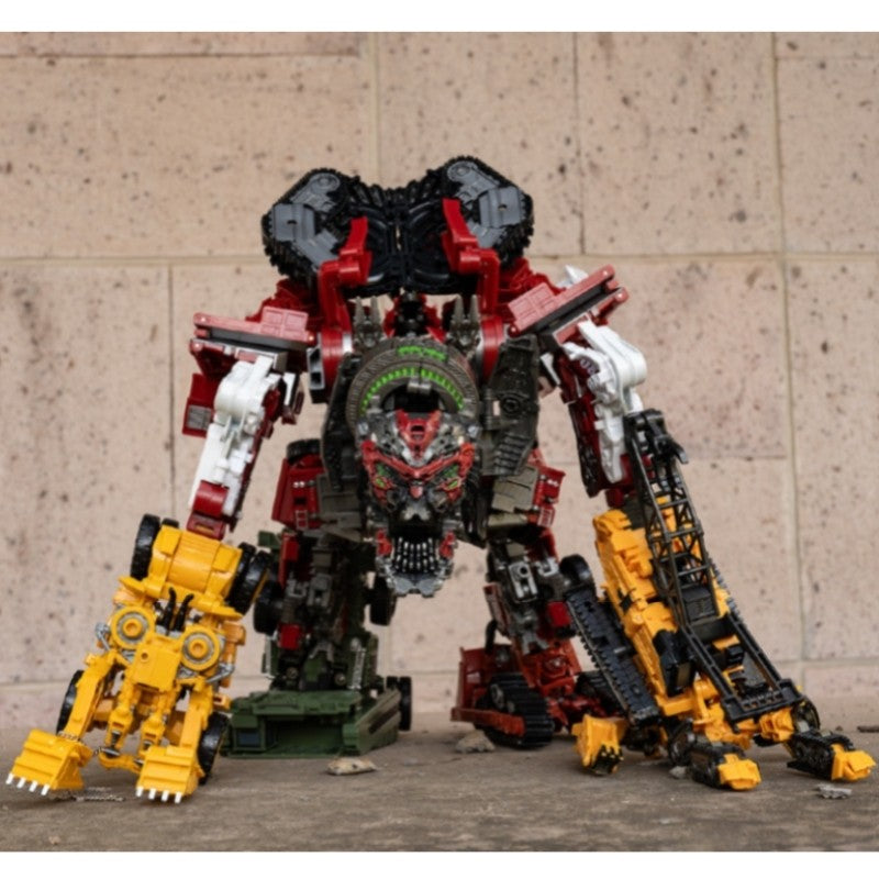 DD02 Anime Transformation Toys AOYI 8 EM 1 Boneco Articulado Maneiro Modelo Scrapper G1 KO SS60 Devastator Engenharia Carro Robô Menino