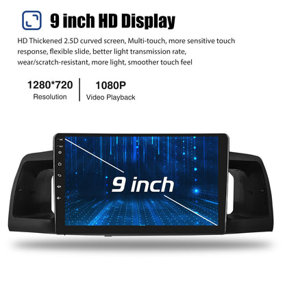 Rádio Automotivo 9" Android 14 Para Toyota Corolla E120 EX 2000 2001 2002 2003 2004 2Din Player Multimídia GPS Navi Central Multimídia WIFI
