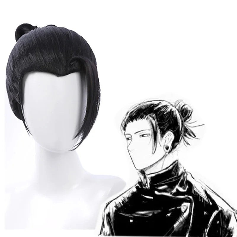 Anime Jujutsu Kaisen Cosplay Jujutsu Kaisen Gojo Satoru Geto Suguru Cosplay Costume Anime Uniform Halloween Party Costume Wigs