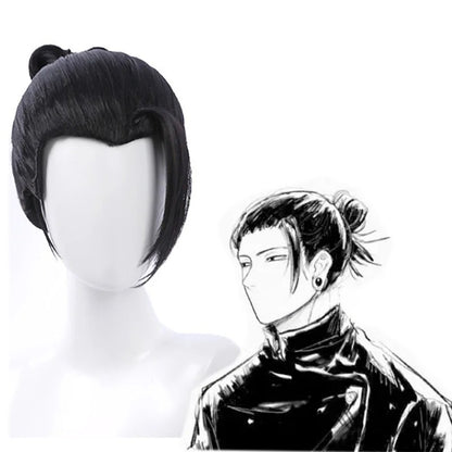 Anime Jujutsu Kaisen Cosplay Jujutsu Kaisen Gojo Satoru Geto Suguru Cosplay Costume Anime Uniform Halloween Party Costume Wigs