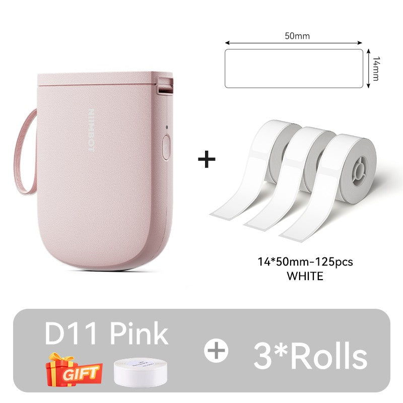 Mini Impressora de Etiquetas Portátil NIIMBOT D11 Nova Versão 300DPI Bluetooth Sem Fio Máquina de Etiquetas Impressora de Adesivos para Cozinha e Crachás