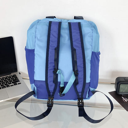 Lightweight folding backpack with large capacity, suitable for hiking, traveling, and outdoor adventures - adjustable shoulder s