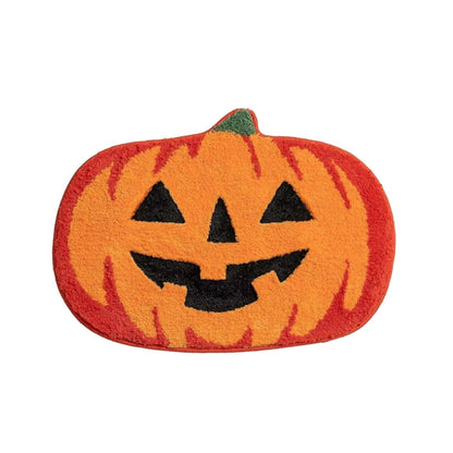 Halloween Shaped Imitation Cashmere Floor Mats Absorbent Bathroom Horror Entrance Door Mat Home Decoration