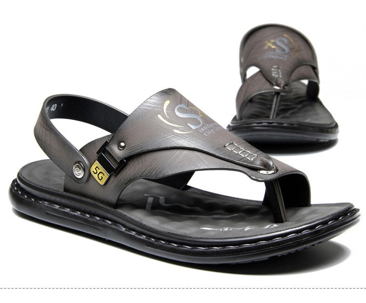 Brand Men's Sandals Summer Soft soled Anti slip Beach Shoes Male  Outdoor comfortable Men slippers Luxury High Quality sandalias