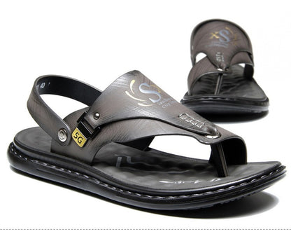 Brand Men's Sandals Summer Soft soled Anti slip Beach Shoes Male  Outdoor comfortable Men slippers Luxury High Quality sandalias