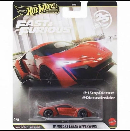 Novas Rodas Velozes e Furiosos 25º HNW46 Mercedes-Benz Mitsubishi 1:64 Miniatura de Liga de Metal Fundido Veículo de Brinquedo de Coleção de Carro de Presente