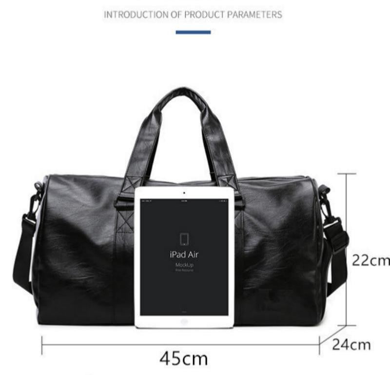 Golf Boston Bag Golf Clothing Bags Travel Business Handbag Large-capacity Crossbody Handbag Soft PU Leather Sports Fitness Gifts