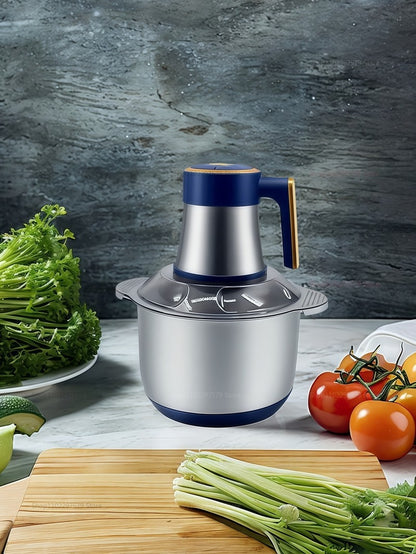 5L Multifunction Stainless Steel Body Kitchen Meat Grinder Electric Supplementary Food Processor 500W Electrical Food Crusher