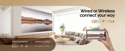 Projetor Magcubic 8K HD Android14 HY300 Pro Wifi6 290ANSI Allwinner H726 BT5.4 1080P 1280*720P Cinema Externo portátil