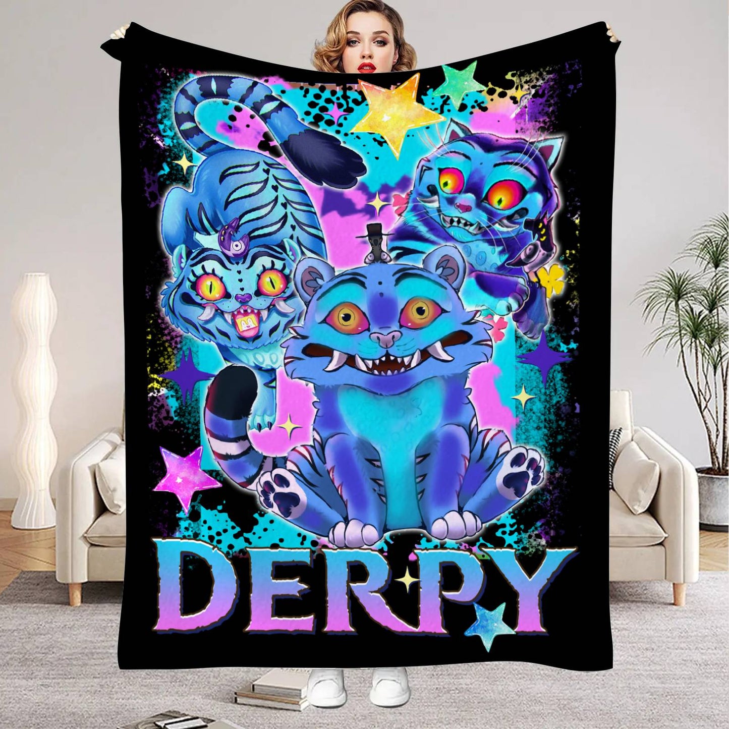 Huntrix Blankets K pop Demon Hunters Zoey Rumi Mira Soft Warm Throw Blanket Winter Kids Couch Bed Fluffy Bedspread