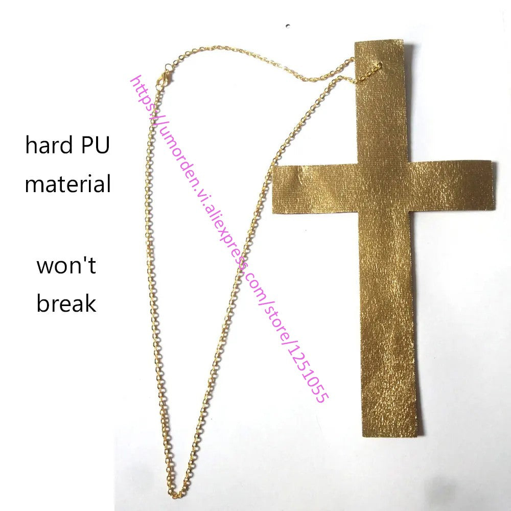 Easter Purim Halloween Costume for Men Father Priest Bishop Costumes Christian Pastor Clergyman Cosplay