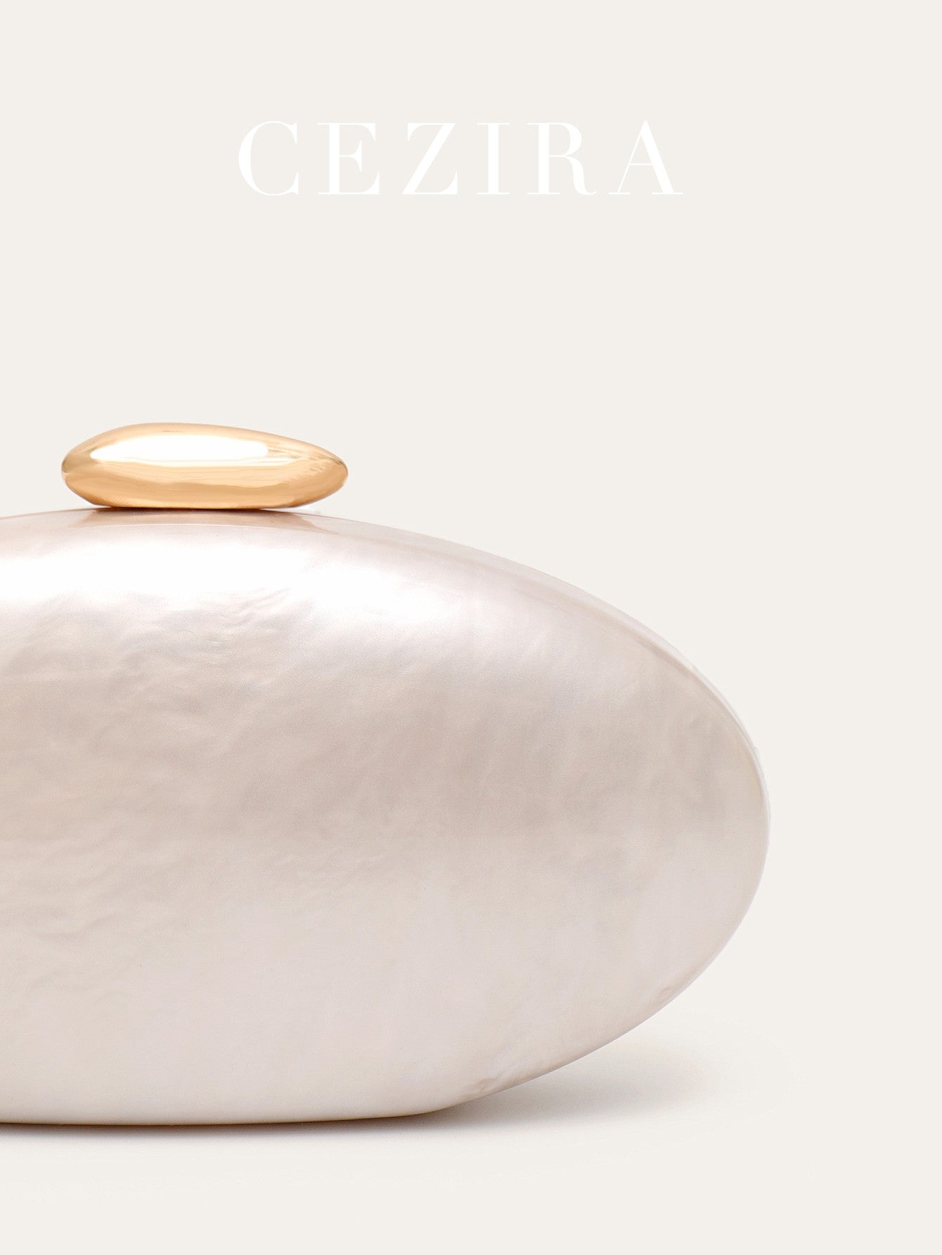 Women's Fashion Evening Clutches Luxury Plain Acrylic Long Chain Cross body Handbag Oval Shaped Fits Phone Wedding Banquet Party