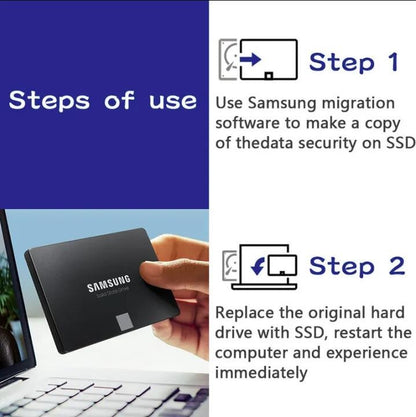 SAMSUNG SSD 870 EVO 1TB 2TB 250GB 500GB Disco de Estado Sólido Interno HDD SATA3 2,5 polegadas para Laptop PC Desktop MLC disco duro