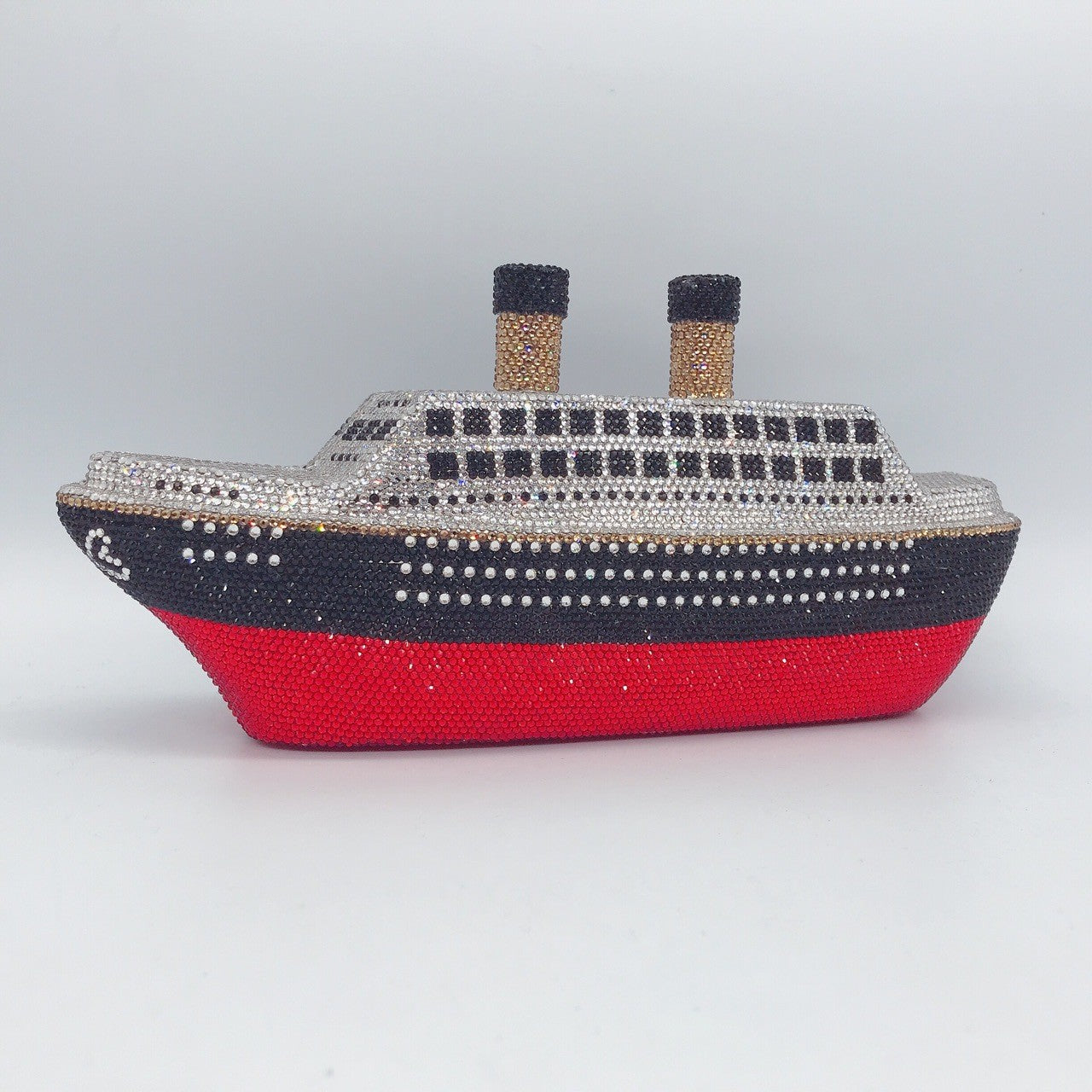 New Boat Crystals Clutch Purse RED Blue Women Gems Evening Clutch Bag Wedding Bridal Minaudiere Rhinestones Handbags and Purses