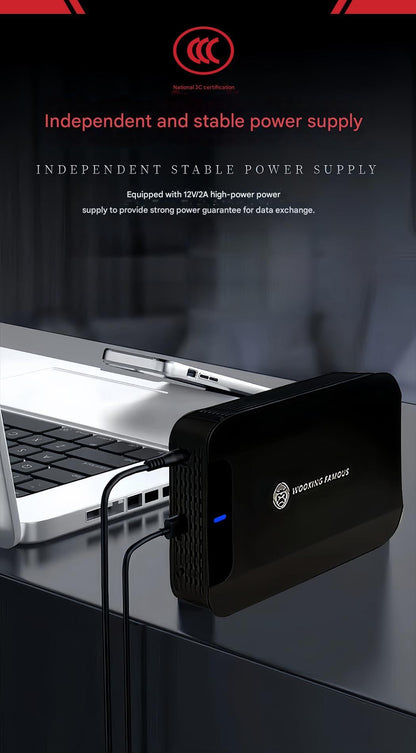 CoolFish HDD 3.5'' External Hard Disk 3TB/4TB/6TB/8TB/10TB/12TB TypeC Hard Drive External Storage Decives Hard Disks for PC/ Mac