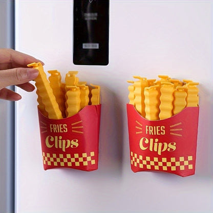 12PCS Potato Shaped Portable Kitchen Storage Food Snack Seal Bag Clips Sealer Clamp ABS Magnetic Tool Refrigerator Magnet