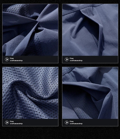 Spring Men Long Sleeve Shirts Mens Tactical Work Outdoor Cargo Shirts Men Summer Casual Breathable Quick Dry Safari Hiking Shirt