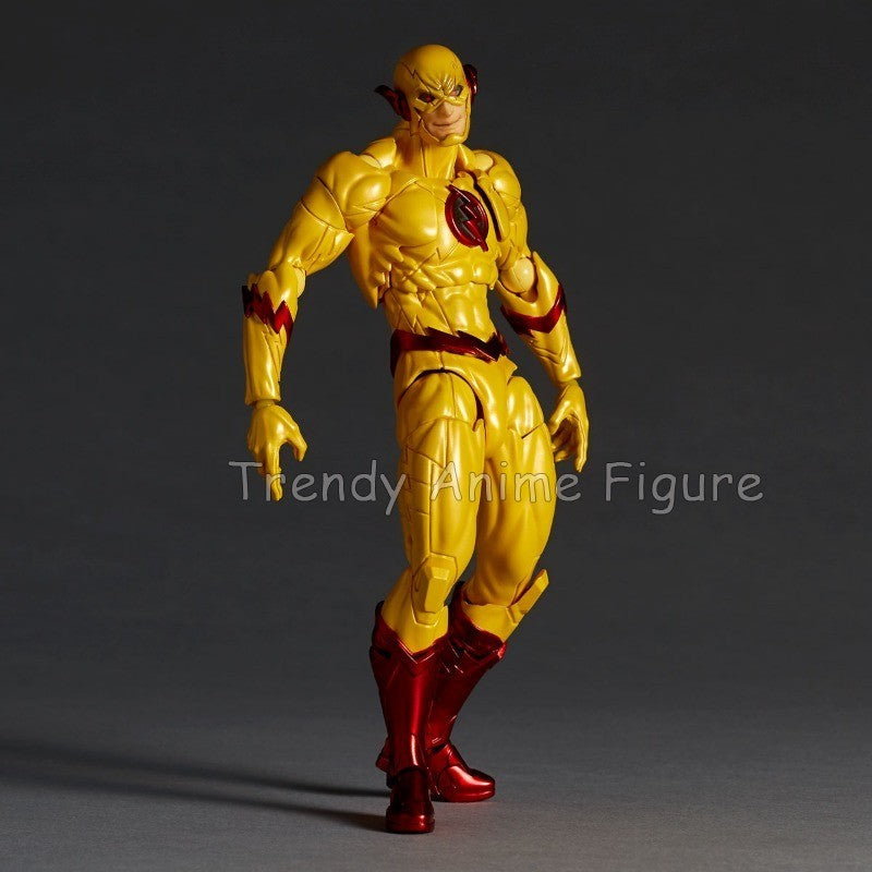Revoltech Amazing Yamaguchi Flash Action Figure Articulado 17cm Flashpoint Modelo Kaiyodo Flash Bonecos Coleção Brinquedo Presentes de Fim de Ano