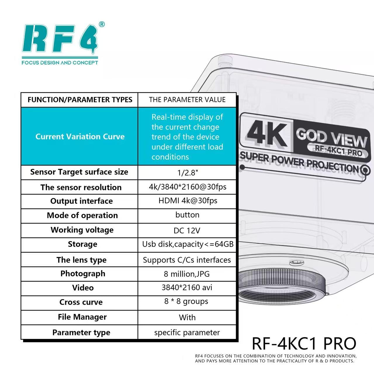 Microscópio Trinocular Estéreo RF4 360° com Braço Articulado para Reparo de Placas PCB de Celulares e Câmera Termográfica 4K C39