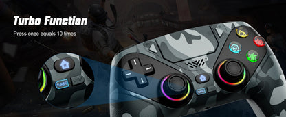 Controller For Playstation 5 PS5/PS5 Pro/Slim/PC,RGB Wireless Gamepad W/Hall Effect Trigger Marco/Turbo Anti-Drift Game Joystick
